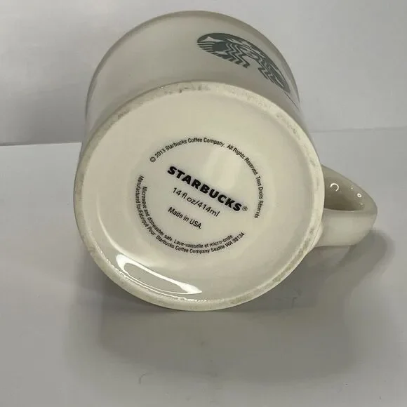 Vintage STARBUCKS Coffee Tea Ceramic Mug‎ 14 fl oz / 414ml USA Seattle , WA. - Picture 4 of 7